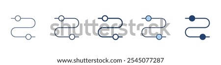 Assembly line icon Symbol set collection