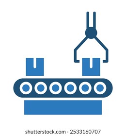 Assembly Line icon line vector illustration