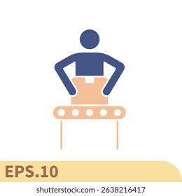 assembly line icons  symbol vector elements for infographic web