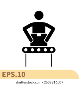 assembly line icons  symbol vector elements for infographic web