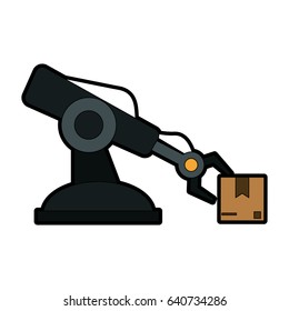 assembly line industrial machine icon image 