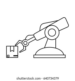 assembly line industrial machine icon image 