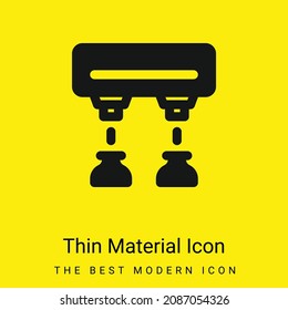 Assembly Line minimal bright yellow material icon