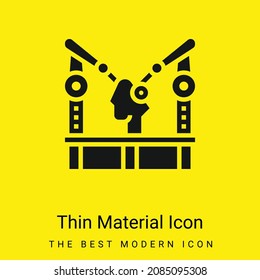Assembly Machine minimal bright yellow material icon