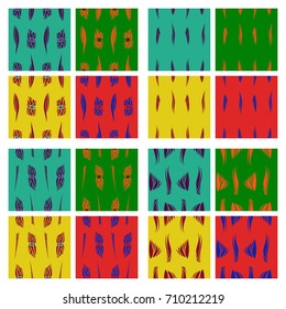 Assembly of patterns In flower style