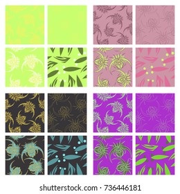 Assembly of patterns in oriental style