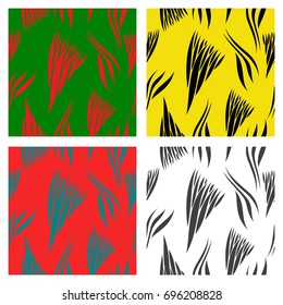 Assembly of patterns In striped style