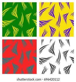 Assembly of patterns In striped style