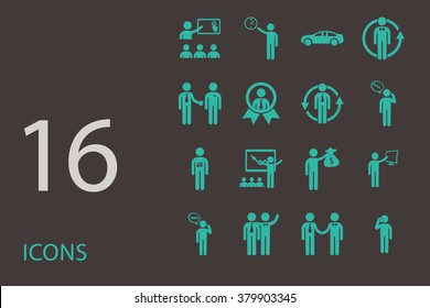 assembly of people silhouettes stick figure