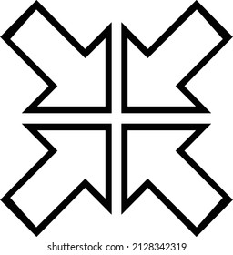 assembly point arrow vector illustration, assembly point arrow icon vector, assembly point arrow symbol vector, arrow, for your design needs