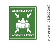 assembly point evacuation vector design template