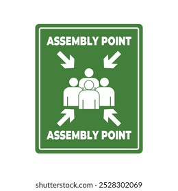 assembly point evacuation vector design template