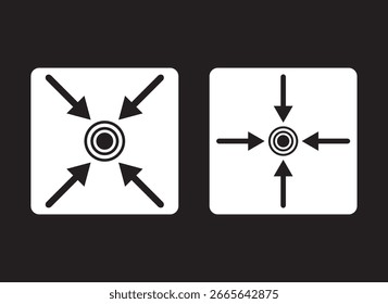 Ícone do ponto de montagem símbolo do contorno do conceito.sinal do ponto de montagem de evacuação. Ícone de ponto de montagem. Sinais de segurança. Plano de evacuação
