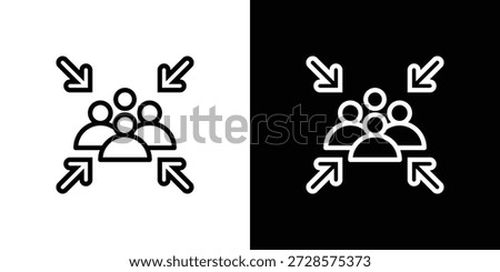 Assembly Point Icon Sheet Black And White