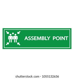 Assembly Point Icon Symbol Stock Vector (Royalty Free) 1055132636 ...