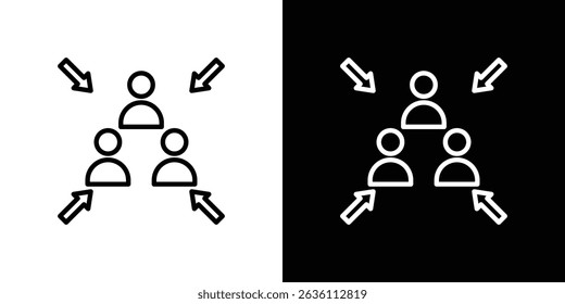 Assembly point icon symbol concept for graphic design, Website, UI. EPS