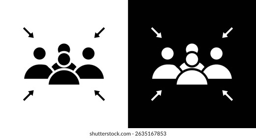 Símbolos de icono de punto de ensamblaje. Ilustración vectorial.