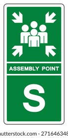 Signo Del Símbolo De Las Letras S Del Punto De Ensamblaje, Ilustración vectorial, Aislado En La Etiqueta Blanca Del Fondo.EPS10 
