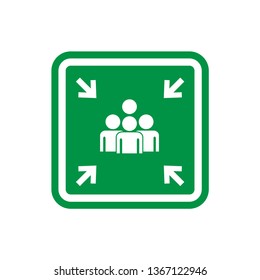 Assembly point sign