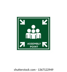 Assembly point sign