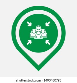 Assembly Point Sign - Signage & Symbol Logo Vector.