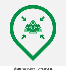 Assembly Point Sign - Signage & Symbol Logo Vector.