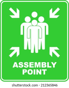 4,895 Assembly point sign Images, Stock Photos & Vectors | Shutterstock