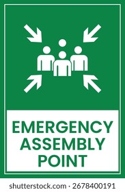 Assembly Point Signage Safe Gathering Instructions