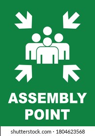 ASSEMBLY POINT SIGNAGE, Vector Illustration