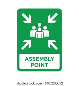 Assembly Point Signs Symbol Icon Vector Stock Vector (Royalty Free ...