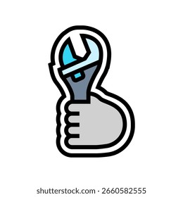 assembly required color icon vector. assembly required sign. isolated symbol illustration