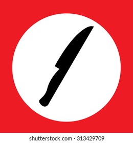 assembly sticker Bright kitchen knife