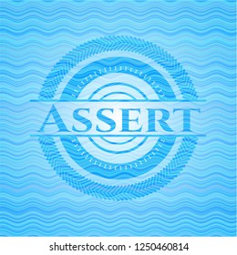 Assert water style emblem.