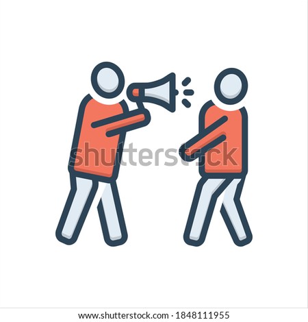 Assertion vector colorful illustration icon