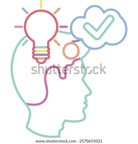 Assertiveness Icon - Dual Tone Style - People Pleaser Theme