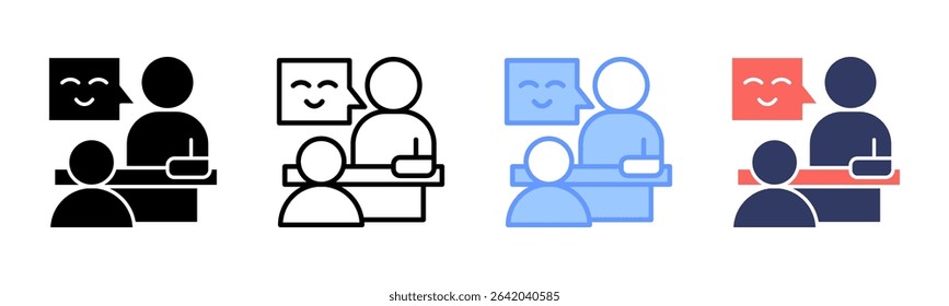 Assertiveness Icon Element for Design