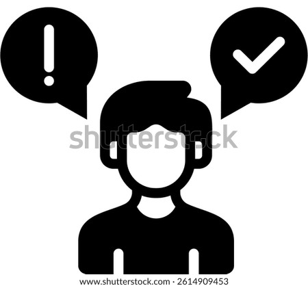 Assertiveness Icon Glyph Vector Illustration