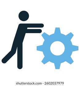 assertiveness icon vector representing confidence, leadership, and decision-making. Ideal for personal development, business, and communication skills.