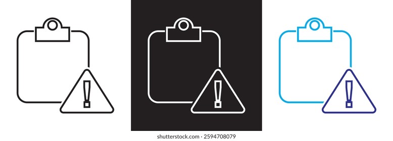 Assesment  icon . Containing Audit, analysis, plan, evaluation, result, goal  etc. Isolated on white,  and black background. Vector illustration. EPS 10