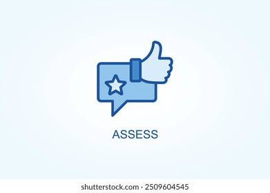 Assess vector or logo sign symbol illustration