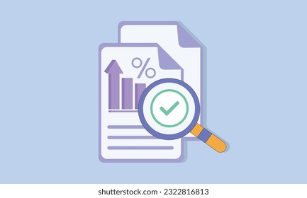 Assesses icons vector such as risk, review, comment.on blue background