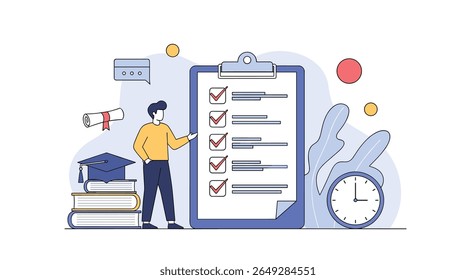 Assessing Educational Achievement and Student Progress Tracking Through Detailed Checklists and Time Management Tools