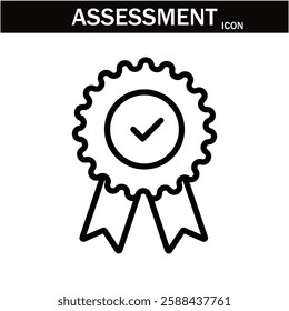  Assessment and Analysis line icon. Big UI icon in a flat design. editable stroke outline web icon .Vector illustration EPS10.