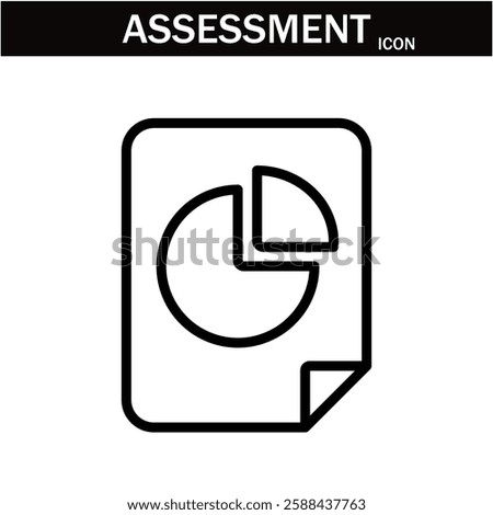  Assessment and Analysis line icon. Big UI icon in a flat design. editable stroke outline web icon .Vector illustration EPS10.