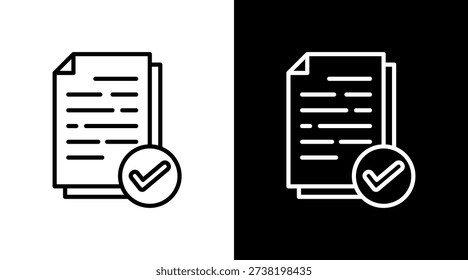 Assessment Black White Icon Set Design