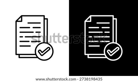 Assessment Black White Icon Set Design