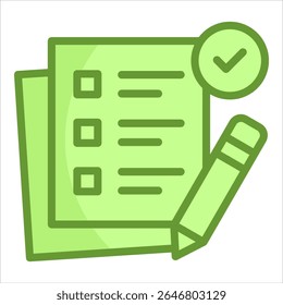 Elemento De Ícone De Lista De Verificação De Avaliação Para Design