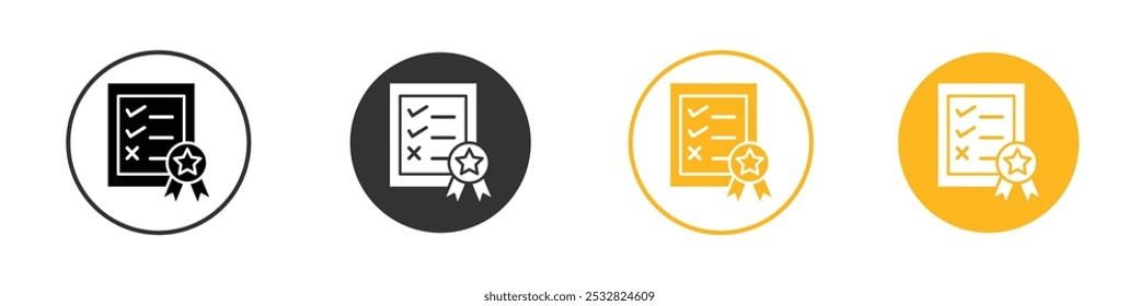 assessment icon black and white vector outline sign