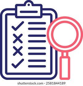 Assessment Icon Color Vector Illustration