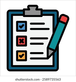 Assessment Icon Element For Design